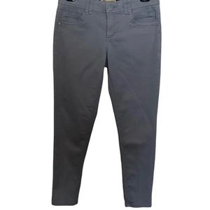 Democracy Ab Technology gray straight leg pants ankle length jeans size 6